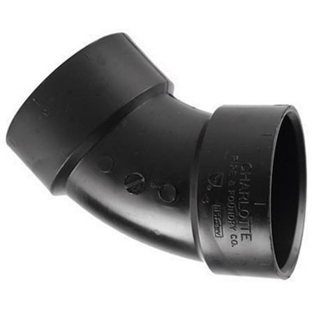Charlotte Pipe And Foundry ABS003211000HA 3 in. ABS-DWV 45 Degree Elbow 41785